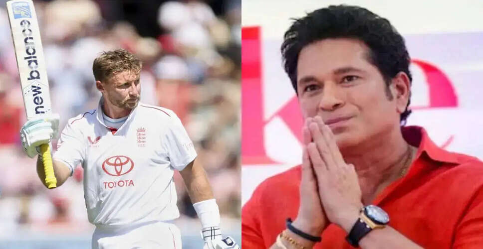 Joe Root Commends Sachin Tendulkar's Legacy as He Aims for Test Records