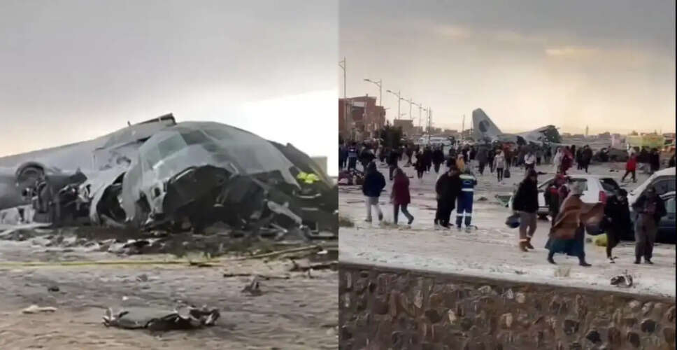 Bolivian Air Force Plane Crashes Near El Alto Airport