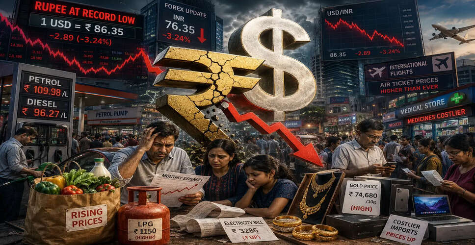 Impact of Indian Rupee's Decline on Daily Life and Economy