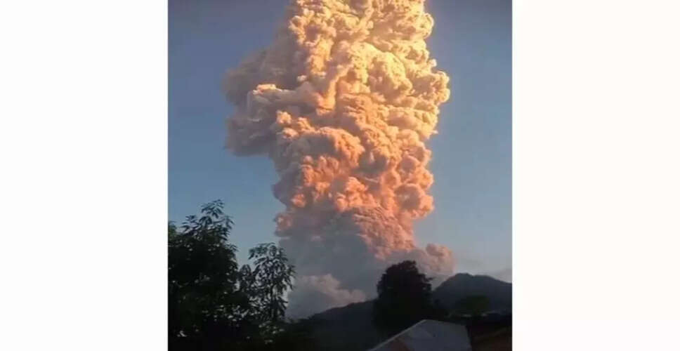 Air India Flight Diverts Due to Mount Lewotobi Laki-Laki Eruption