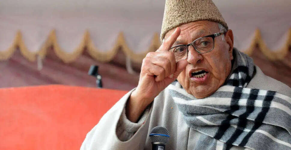 Charges Filed Against Farooq Abdullah in Jammu and Kashmir Cricket Association Case