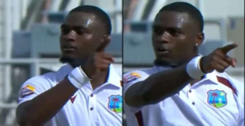 West Indies Bowler Jayden Seales Penalized for Aggressive Send-Off to Pat Cummins