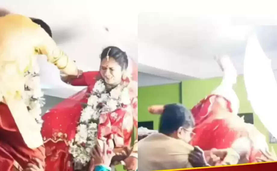 Hilarious Wedding Mishap: Bride and Groom Take a Tumble During Ceremony