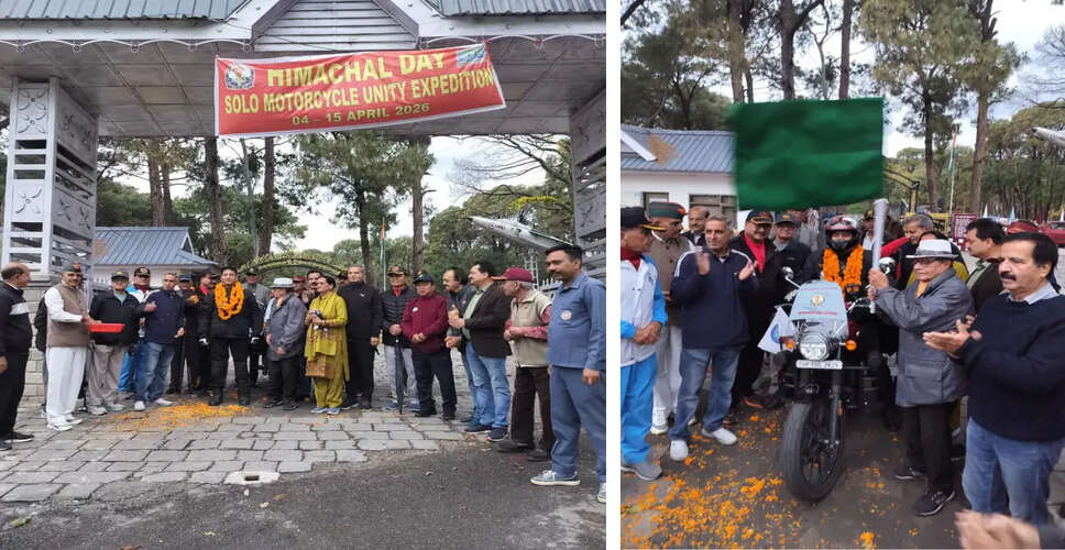 Col. Jeet Bahadur Launches Solo Motorcycle Expedition for Unity in Himachal Pradesh
