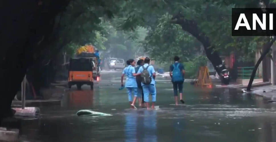 Heavy Rainfall Hits Northern Tamil Nadu Due to Weather System