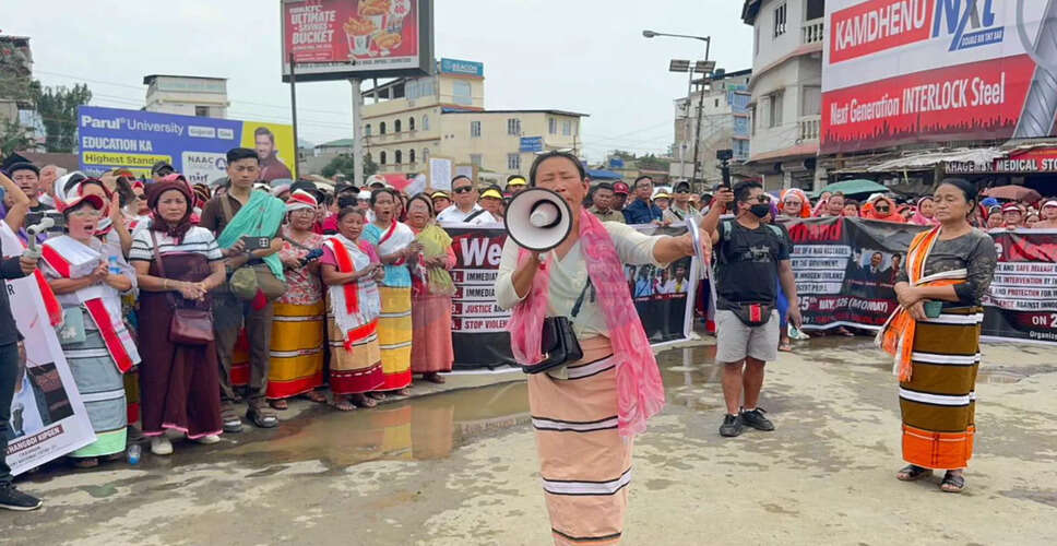 Naga Protest in Imphal Demands Release of Hostages