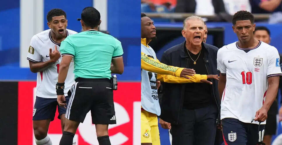 Jude Bellingham's Tense Encounter with Ghana's Manager During England's Draw