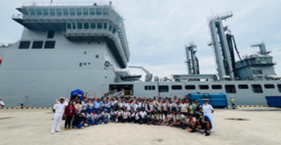 Indian naval ships Delhi, Shakti and Kiltan complete visit to Singapore