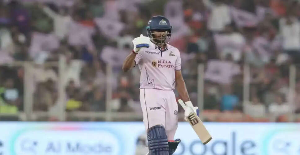 Sai Sudharsan Shatters Virat Kohli's Record in IPL 2026