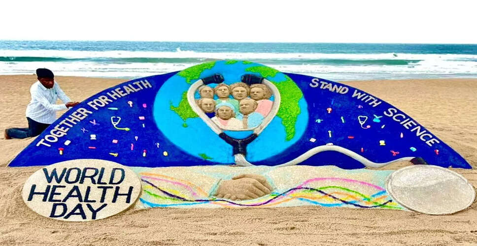 Celebrating World Health Day with Sand Art: A Tribute to Frontline Workers