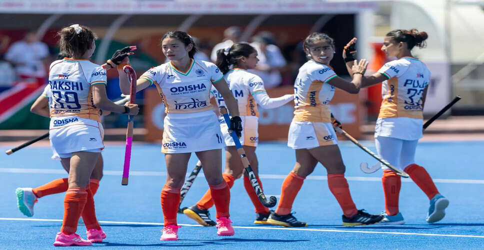 Indian Junior Women's Hockey Team Triumphs Over Ireland with 4-0 Victory
