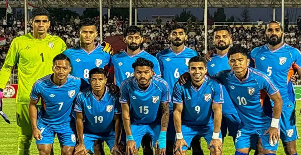 India's Football Team Faces Tajikistan in Final Match of International Break