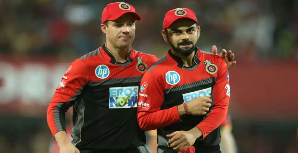AB de Villiers Backs Virat Kohli as RCB Eyes IPL 2025 Title