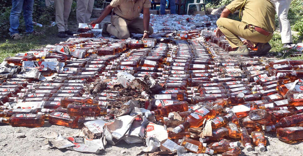 Major Drug Bust in Uttar Pradesh: Illegal Liquor Worth ₹10 Lakhs Seized