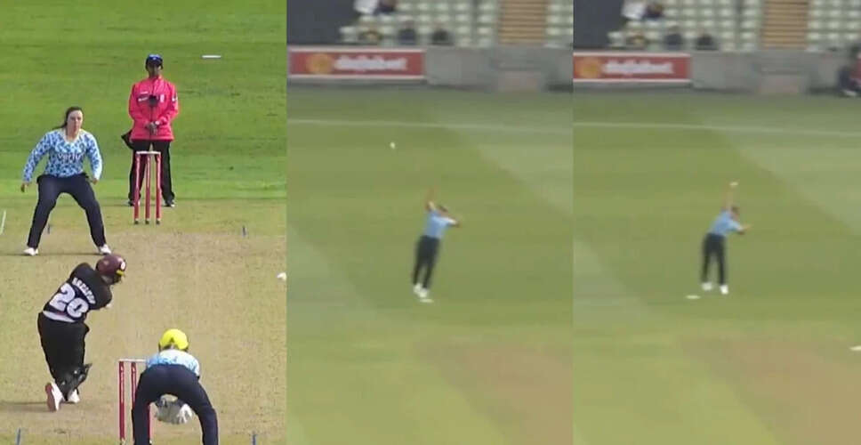 Laura Harris Shines with Stunning Catch and Batting Performance in Vitality Blast Women