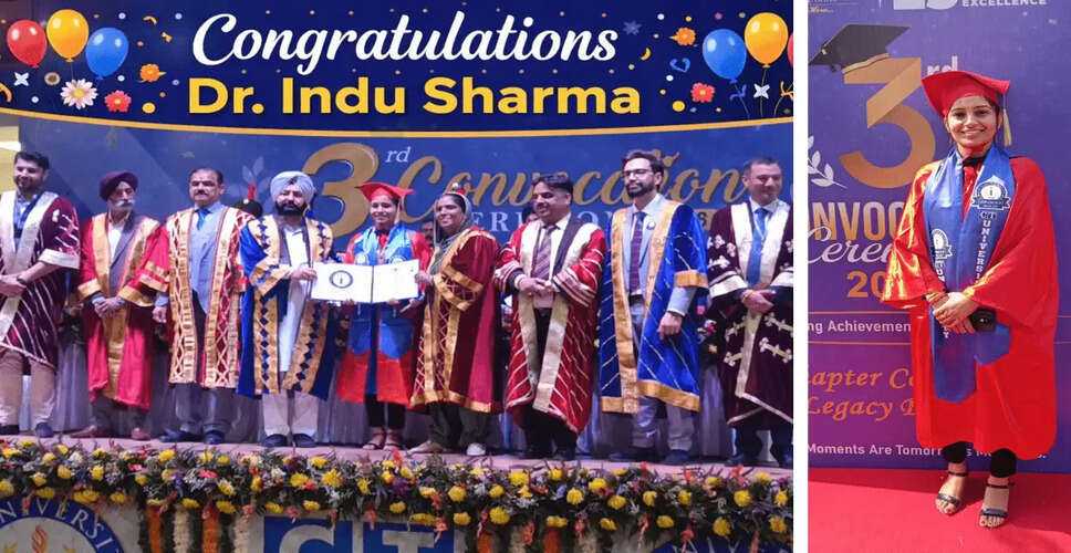 Local Scholar Dr. Indu Sharma Earns Ph.D. in Education, Inspiring Community