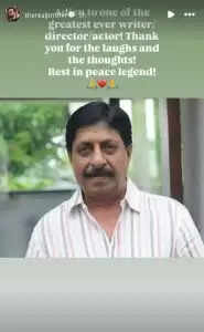 The Legacy of Sreenivasan: Remembering a Malayalam Cinema Icon