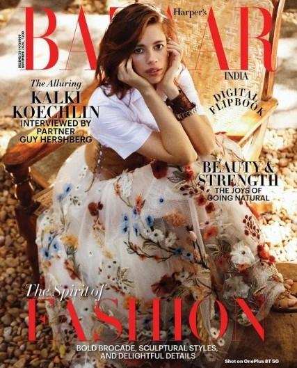 ​Kalki Koechlin Grace The Bazaar India Cover Page