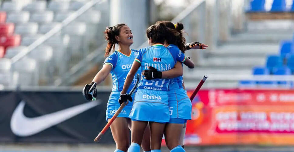 Indian Women's Hockey Team Triumphs Over Uruguay in Nations Cup