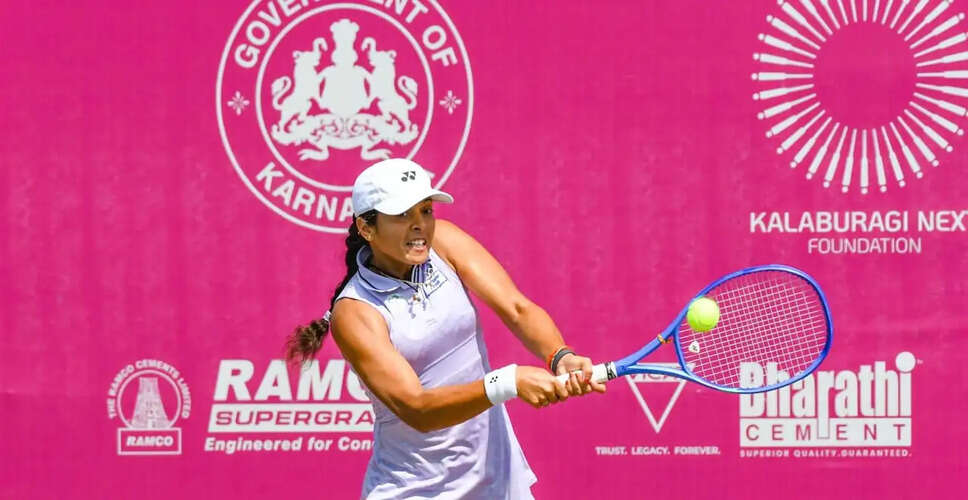 Indian Tennis Stars Shine at ITF W35 Kalaburagi