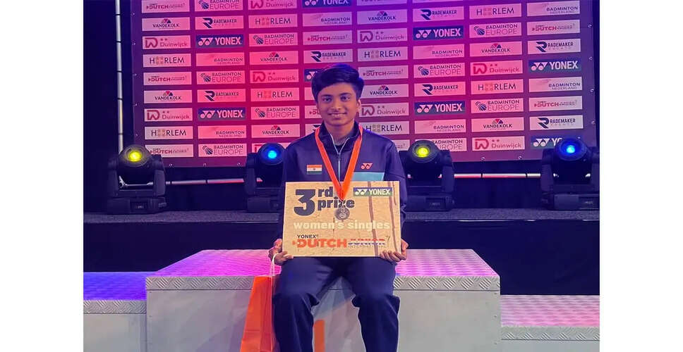 Shaina Manimuthu Clinches Bronze at Dutch Junior International 2026