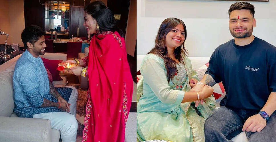 Celebrating Raksha Bandhan: Indian Cricketers Share Festive Moments