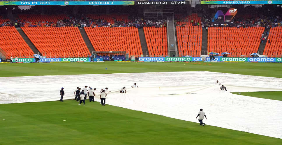 IPL 2023: Qualifier 2 toss delayed due to rain, umpires to inspect ground at 7.20 p.m.
