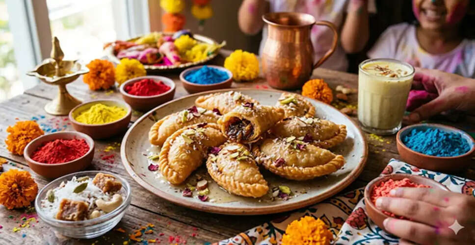 Delicious Coconut Jaggery Gujiya Recipe for Holi Celebrations
