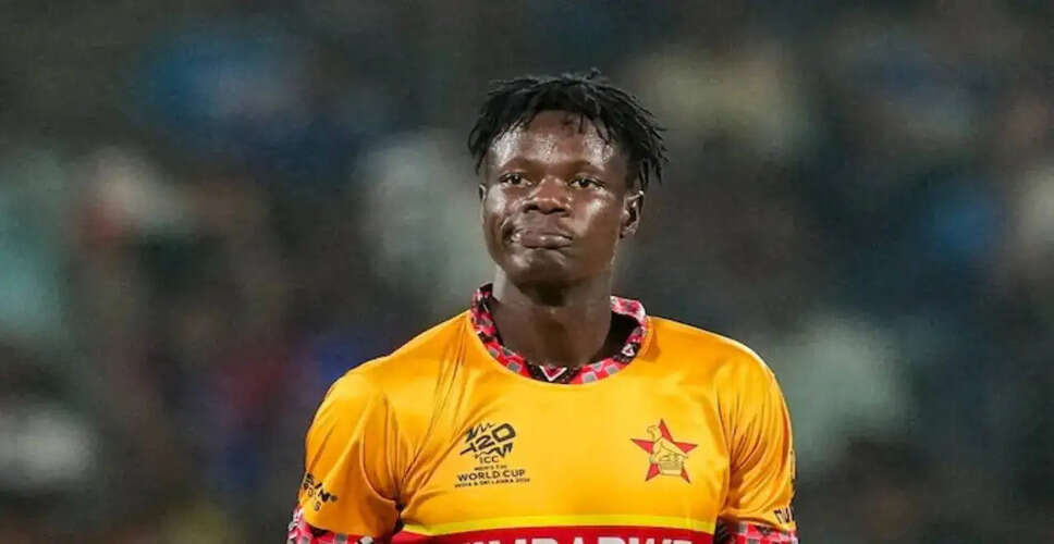 Blessing Muzarabani Responds to Two-Year Ban from PSL After IPL Signing