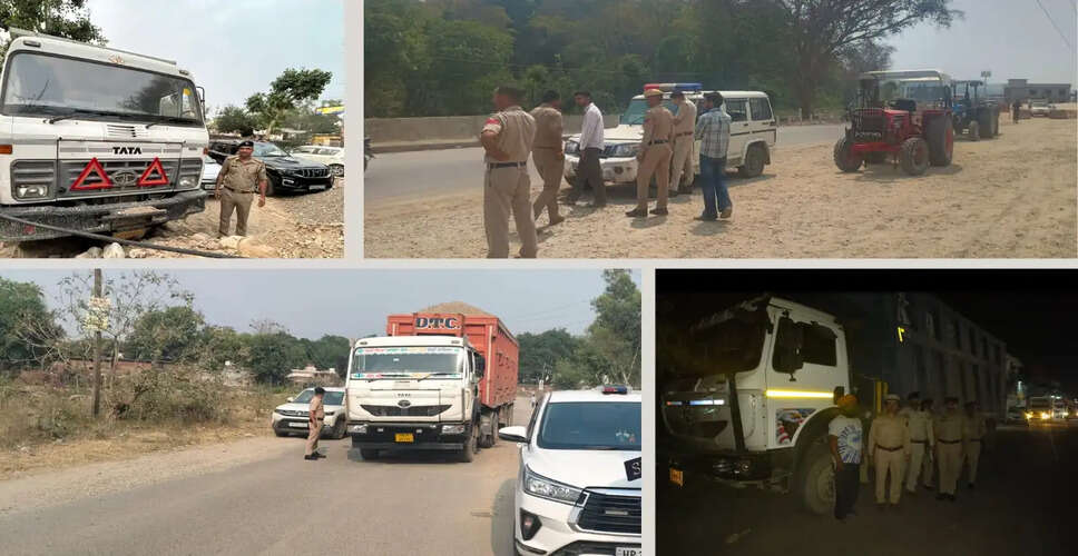 Nurpur Police Intensify Crackdown on Illegal Mining Activities