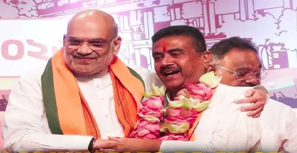 Amit Shah Declares Suvendu Adhikari as BJP's Chief Minister Candidate for West Bengal