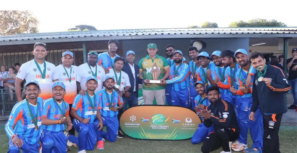 India's Deaf Cricket Team Triumphs in Series Against South Africa