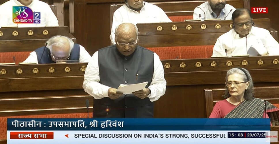Opposition Leader Questions Government on Pahalgam Attack During Rajya Sabha Debate