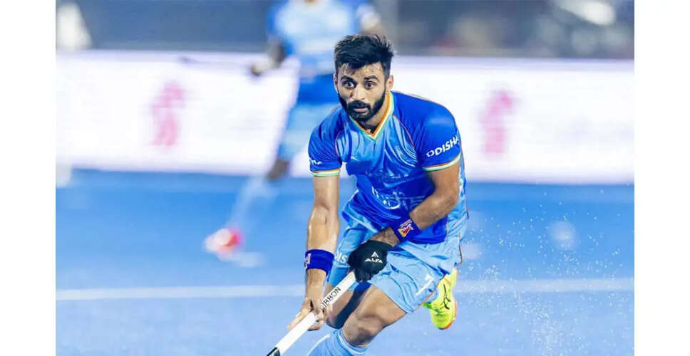 Manpreet Singh Achieves Milestone of 412 International Caps in Hockey