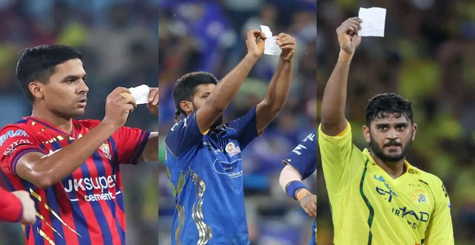 Emerging 'Chit Celebrations' Redefine IPL 2026 Player Expressions