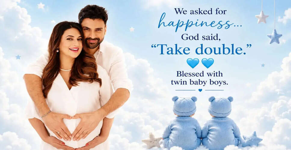 Divyanka Tripathi and Vivek Dahiya Welcome Twin Sons: A Joyous Announcement