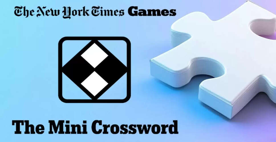 NYT Mini Crossword Solutions for June 13, 2025: Clues and Answers