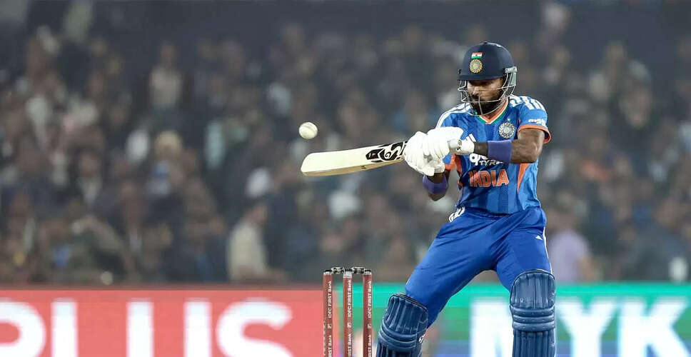 Hardik Pandya Approaches Milestone in Upcoming ODI Series Against New Zealand