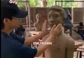 Thailand's Unique Stress Relief: Punching Mud Statues Goes Viral!