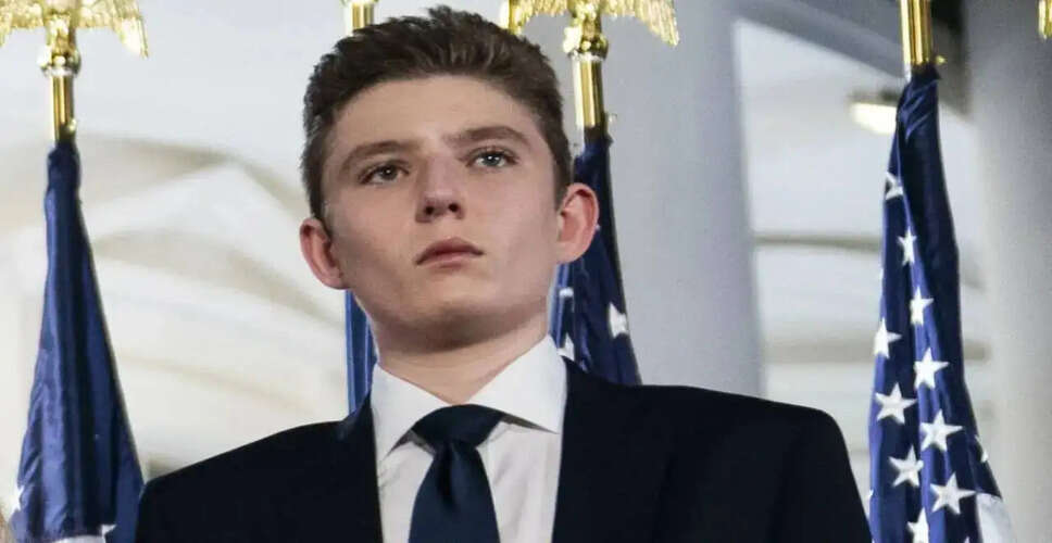 Barron Trump Launches New Beverage Brand: Sollos Yerba Mate