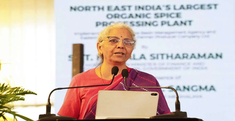 Northeast's Organic Agriculture Potential Highlighted by Finance Minister Sitharaman