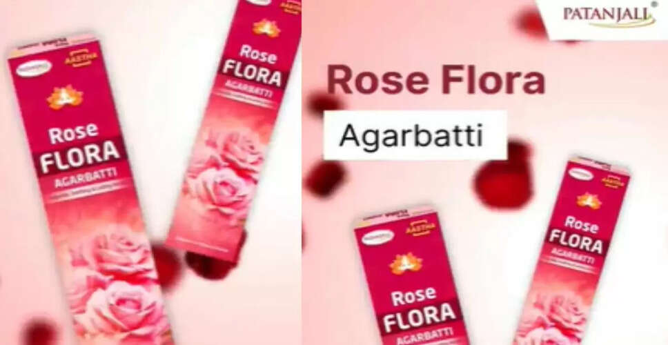 Enhance Your Spiritual Experience This Sawan with Patanjali Rose Agarbatti