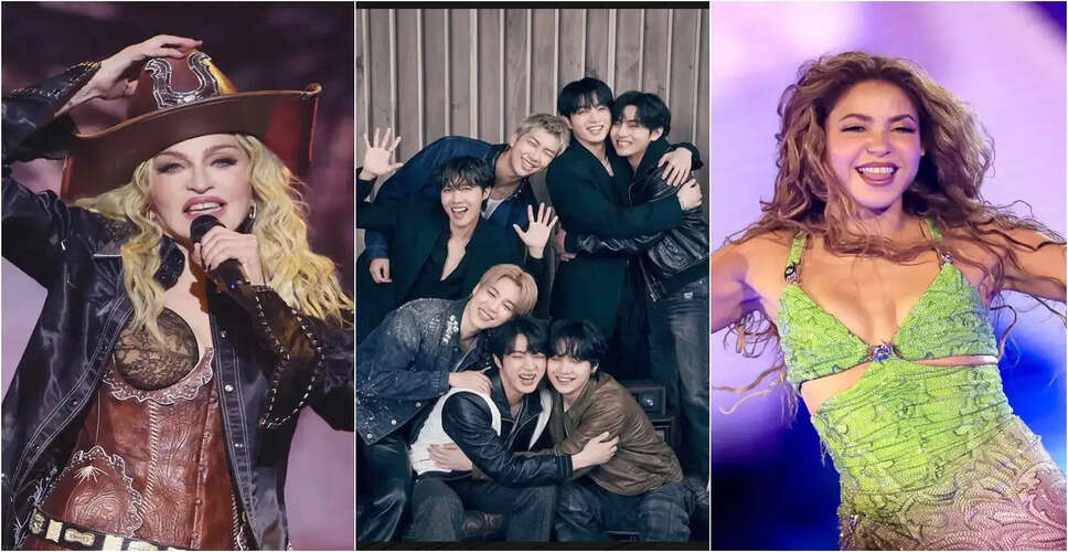 FIFA World Cup 2026 Halftime Show to Feature Madonna, Shakira, and BTS