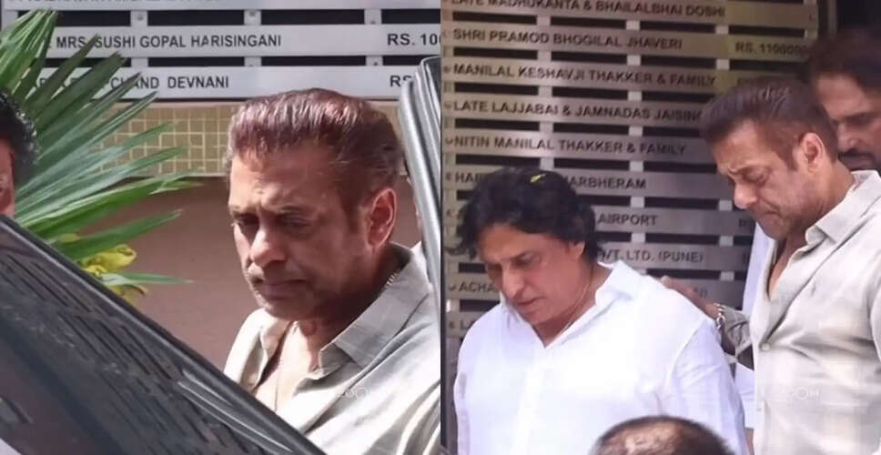 Salman Khan Mourns Loss of Close Friend Kumod Raney at Emotional Funeral