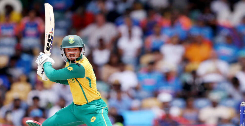 Quinton de Kock Achieves 13,000 International Runs Milestone