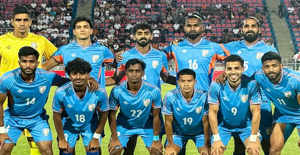 Indian Football Team Concludes Season with Disappointing Draw Against Tajikistan