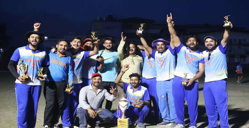 Jal Shakti Vibhag Triumphs in Dhauladhar Cricket League Final