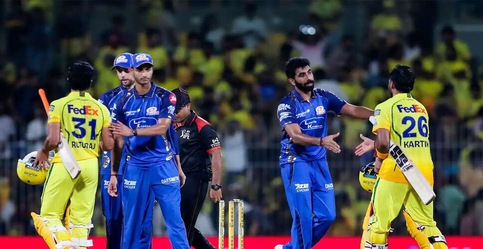 Chennai Super Kings Triumph Over Mumbai Indians in IPL 2026