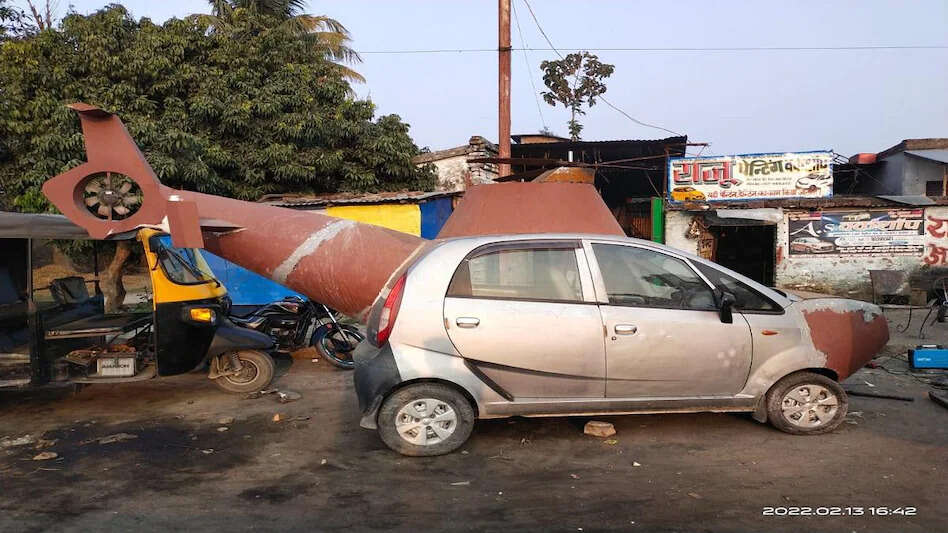 Innovative Mechanic Transforms Nano Car into Helicopter for Weddings in Bihar