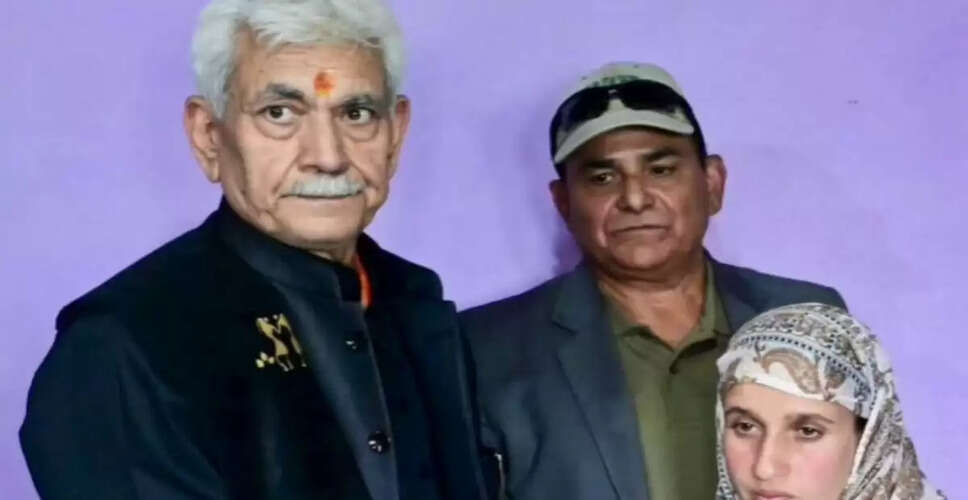 Lieutenant Governor Manoj Sinha Supports Family of Terror Attack Victim in Pahalgam